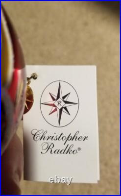 Retired Christopher Radko Sunrise Serenade Reflector Glass Christmas Ornament Retired Christopher Radko Sunrise Serenade Reflector Glass Christmas Ornament