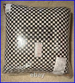 Retired Mackenzie Childs Falling Leaves Courtly Check Throw Pillow - Bnib