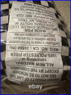 Retired Mackenzie Childs Falling Leaves Courtly Check Throw Pillow - Bnib