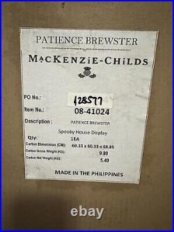 Retired Mackenzie Childs Patience Brewster Spooky House Display - Bnib