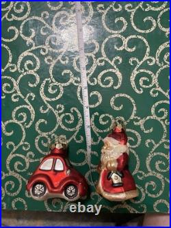 Retro Christmas Ornaments Lot of 100 with Tree Topper, Beads, & Lg Skirt FAST SHIP