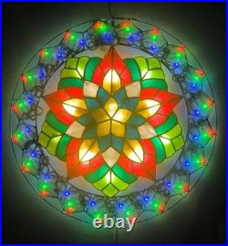 Ring Colored Rose 20 Parol Filipino LED Christmas Lantern 8 Modes New 2025