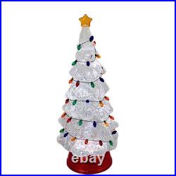 Roman 12.00In Swirl Tree With String Lights, Acrylic, Usb Cord Holidays 136566