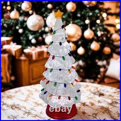 Roman 12.00In Swirl Tree With String Lights, Acrylic, Usb Cord Holidays 136566