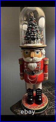 Roman 25 Lighted Musical Nutcracker with Rotating Train Around Tree