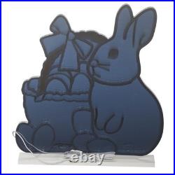 Roman Lights Eternity Easter Bunny with Basket 18in LED Table Decoration