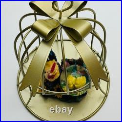Rooster and Chicks Snow Globe with Protective Display Cage