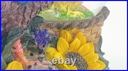 Rooster and Chicks Snow Globe with Protective Display Cage