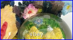 Rooster and Chicks Snow Globe with Protective Display Cage