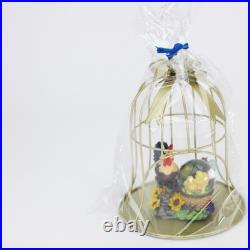 Rooster and Chicks Snow Globe with Protective Display Cage