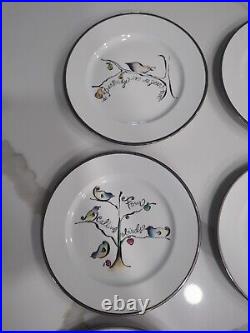 Rosanna 12 Twelve Days Of Christmas Plates Italy Nice! Ships Free