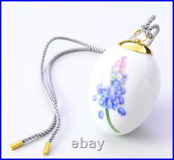 Royal Copenhagen Easter Egg Ornament Set of 2pcs Hyacinth Porcelain Petal Japan