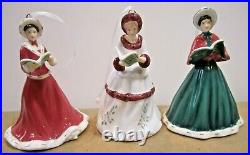 Royal Doulton Songs of Christmas Tree ornaments figurine set of 3 #1052442 Boxed