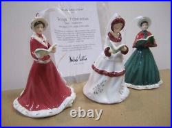 Royal Doulton Songs of Christmas Tree ornaments figurine set of 3 #1052442 Boxed