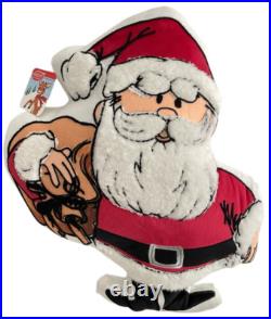 Rudolph Red Nosed Reindeer Clarice Santa Claus Bumble Set of 4 Christmas Pillows