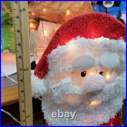 Rudolph the Red Nosed Reindeer Christmas 3D Tinsel Lighted Yard Decor 7pc Set