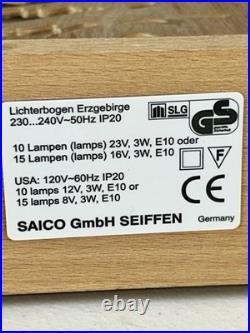 SAICO Germany Erzgebirge 26 Schwibbogen Lichterbogen Candle Arch Repair