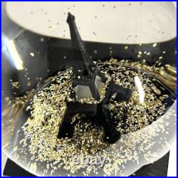 SAINT LAURENT PARIS RIVE DROITE Snow Globe Eiffel Tower Christmas Ornament