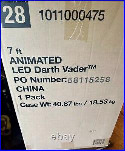 SHIPS NOW Disney 7 ft Animated LED Darth Vader Halloween Animatronic