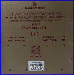 SILVERADO SLIM reNEW 9' TREE with CANDLELIGHT LED LIGHTS