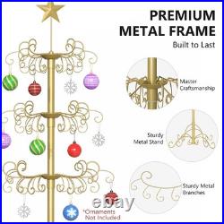 SLSY Metal Ornament Display Tree Stand 6ft 7ft Wrought Iron Christmas Tree Decor