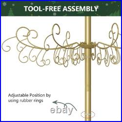SLSY Metal Ornament Display Tree Stand 6ft 7ft Wrought Iron Christmas Tree Decor