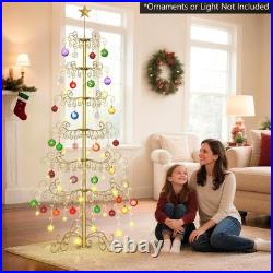 SLSY Metal Ornament Display Tree Stand 6ft 7ft Wrought Iron Christmas Tree Decor