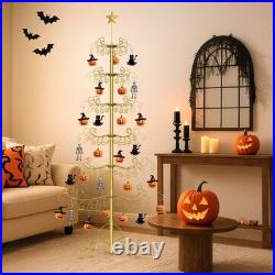 SLSY Metal Ornament Display Tree Stand 6ft 7ft Wrought Iron Christmas Tree Decor