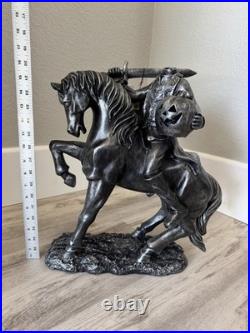 SPOOKY NIGHT Headless Horseman Black Halloween Decor NWT