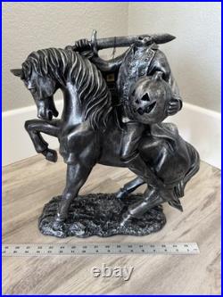 SPOOKY NIGHT Headless Horseman Black Halloween Decor NWT