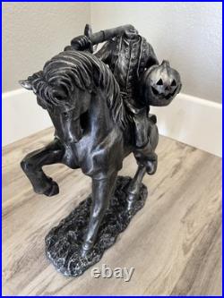 SPOOKY NIGHT Headless Horseman Black Halloween Decor NWT