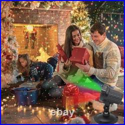 SUNFUCAN Laser Christmas Projector Lights Outdoor, Outdoor Garden Laser Light