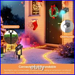 SUNTHIN Outdoor Landscape Lighting with Remote, RGBW Color 6 Pack, Multicolor SUNTHIN Outdoor Landscape Lighting with Remote, RGBW Color 6 Pack, Multicolor