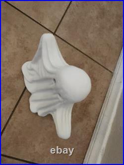 S/3 Pottery Barn Handcrafted Ceramic MINI SHORT TALL Ghost Luminary Halloween