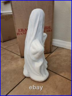 S/3 Pottery Barn Handcrafted Ceramic MINI SHORT TALL Ghost Luminary Halloween S/3 Pottery Barn Handcrafted Ceramic MINI SHORT TALL Ghost Luminary Halloween