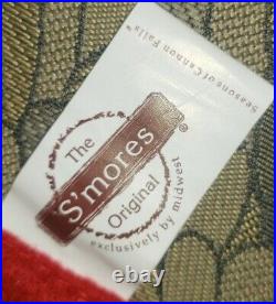 S'mores Tree Skirt Red Green RARE Seasons of Cannon Falls Midwest Christmas