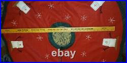 S'mores Tree Skirt Red Green RARE Seasons of Cannon Falls Midwest Christmas