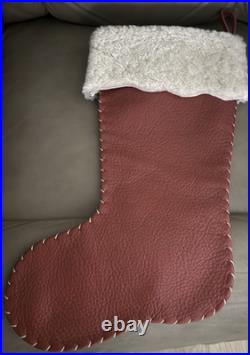 Saddleback Leather Co. Red Christmas Stocking Classic Collectible Decor Luxury