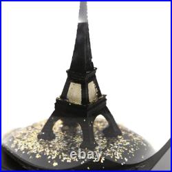 Saint Laurent Eiffel Tower Snow Globe Black & Gold Rare Limited Used JAPAN