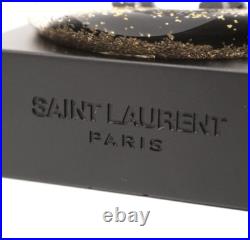 Saint Laurent Eiffel Tower Snow Globe Black & Gold Rare Limited Used JAPAN