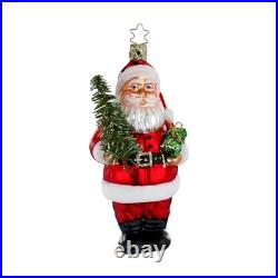 Santa Claus Inge Glas 2025 Annual German Glass Christmas Ornament 5 Inches Tall