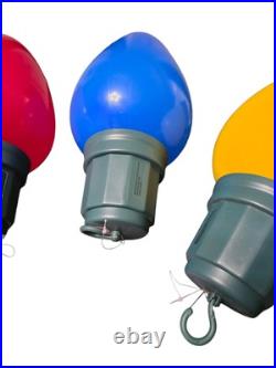 Set Of 5 13in LED Jumbo Blow Mold Plastic Christmas LED Bulb Battery Operated Set Of 5 13in LED Jumbo Blow Mold Plastic Christmas LED Bulb Battery Operated