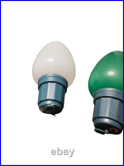 Set Of 5 13in LED Jumbo Blow Mold Plastic Christmas LED Bulb Battery Operated Set Of 5 13in LED Jumbo Blow Mold Plastic Christmas LED Bulb Battery Operated