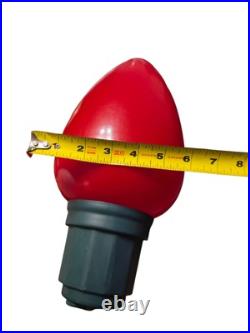 Set Of 5 13in LED Jumbo Blow Mold Plastic Christmas LED Bulb Battery Operated Set Of 5 13in LED Jumbo Blow Mold Plastic Christmas LED Bulb Battery Operated