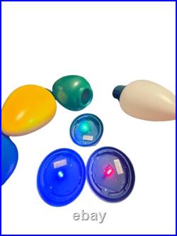 Set Of 5 13in LED Jumbo Blow Mold Plastic Christmas LED Bulb Battery Operated Set Of 5 13in LED Jumbo Blow Mold Plastic Christmas LED Bulb Battery Operated