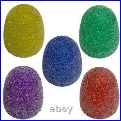 Set of 10-8 Tall Sugar Coated LED Gumdrop Christmas Pathway Lights Electric