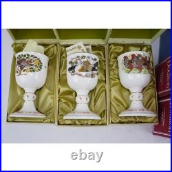 Set of 11 Royal Doulton Twelve Days of Christmas Goblets Limited Edition