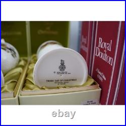 Set of 11 Royal Doulton Twelve Days of Christmas Goblets Limited Edition