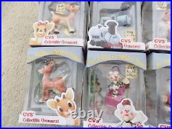 Set of (12) 1999 Enesco CVS Rudolph The Red Nosed Reindeer Misfit Toy Ornaments