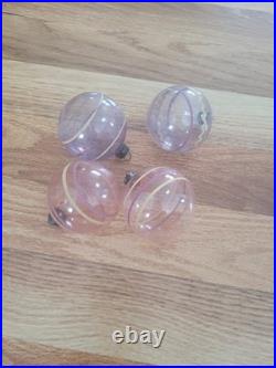 Set of 12 Glass shiny Brite Christmas ornaments